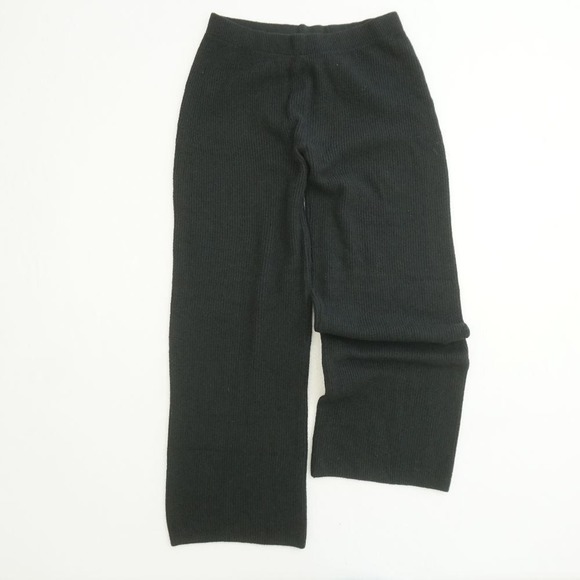 GAP Womens Knit Pants Black Wide Leg Lounge Casual Pull On Large T Tall - Picture 1 of 11